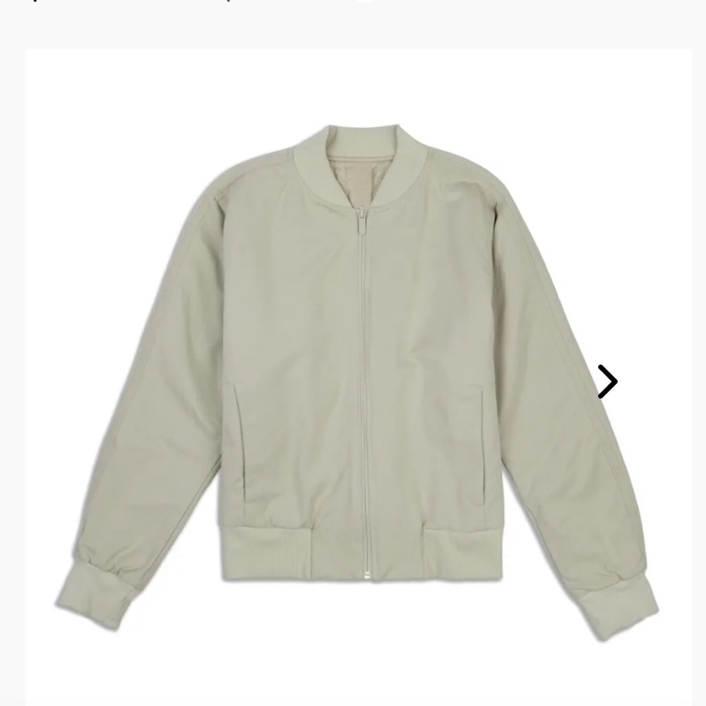 Lululemon non stop bomber jacket raw linen - new with tags